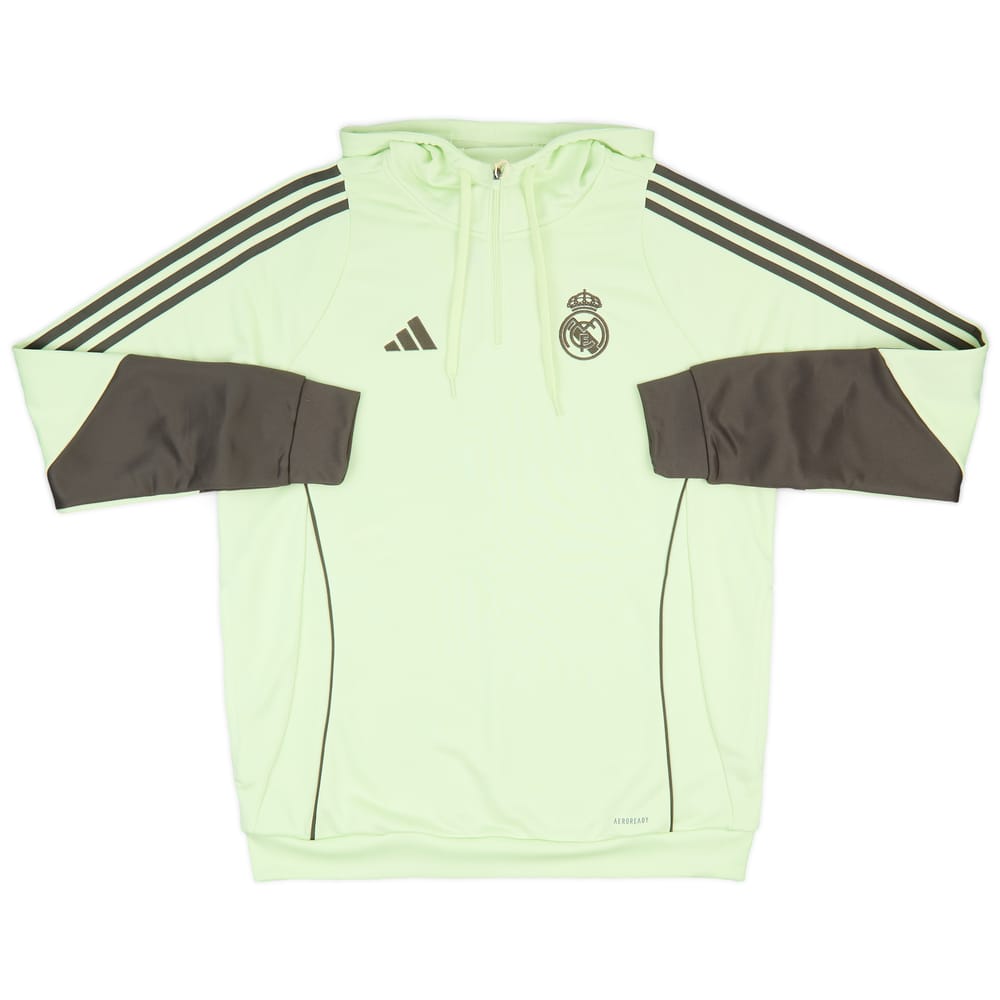 2025-26 Real Madrid adidas 1/4 Zip Hooded Top