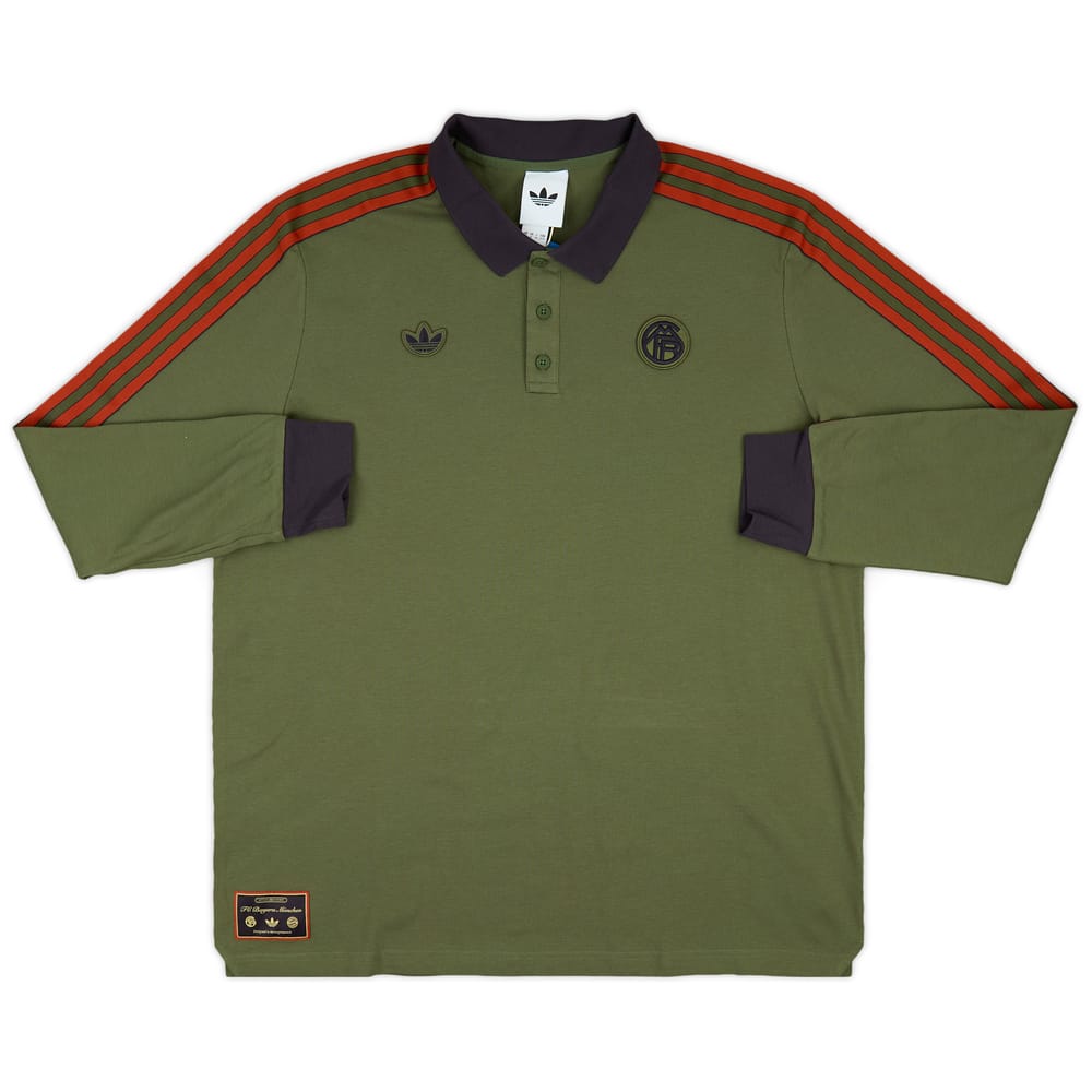 2025-26 Bayern Munich adidas Originals Icon Polo L/S T-Shirt