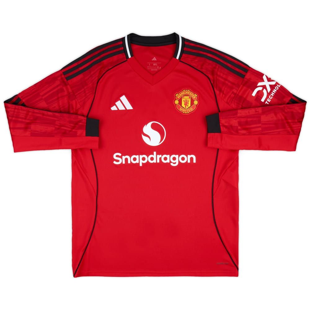 2025-26 Manchester United Home L/S Shirt