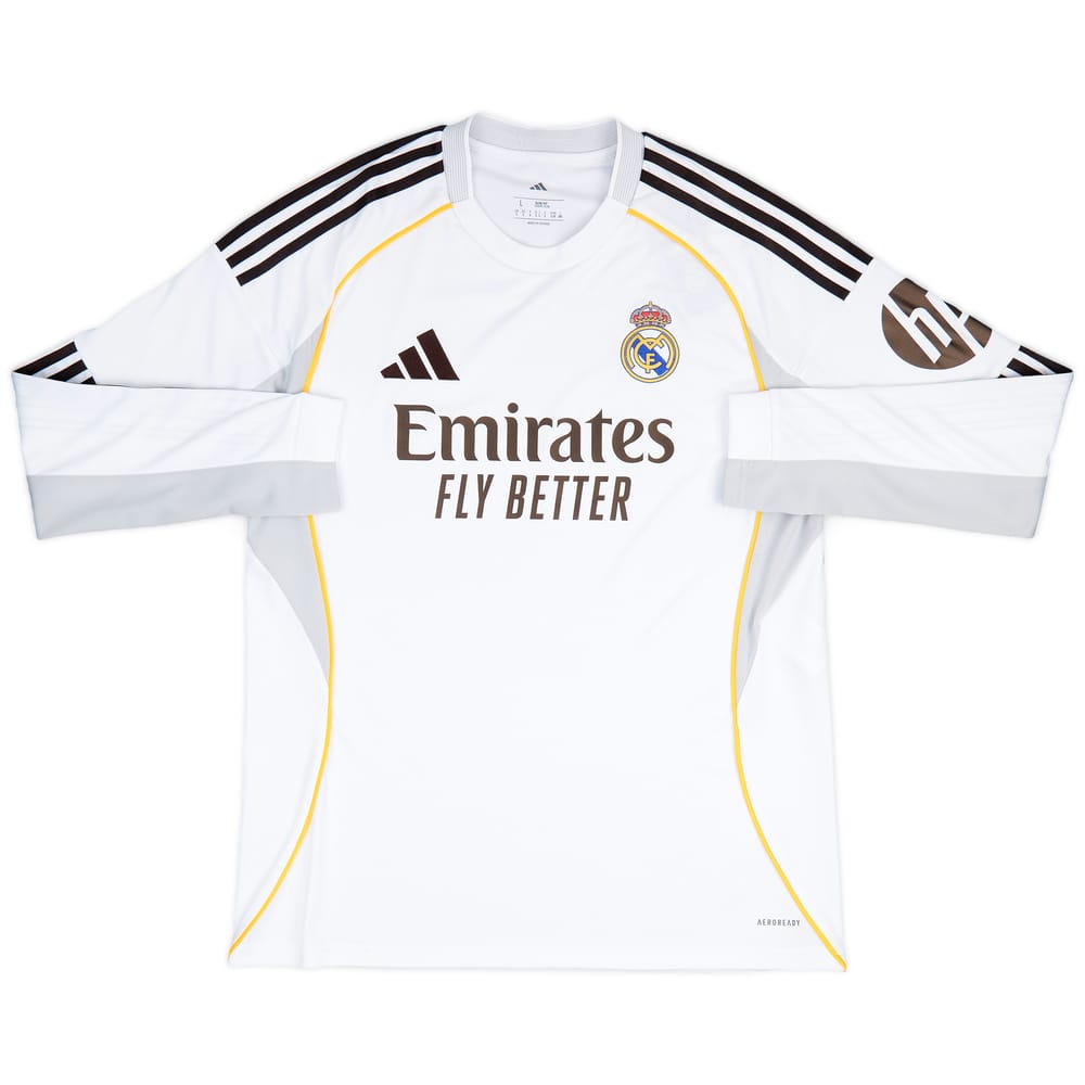 2025-26 Real Madrid Home L/S Shirt