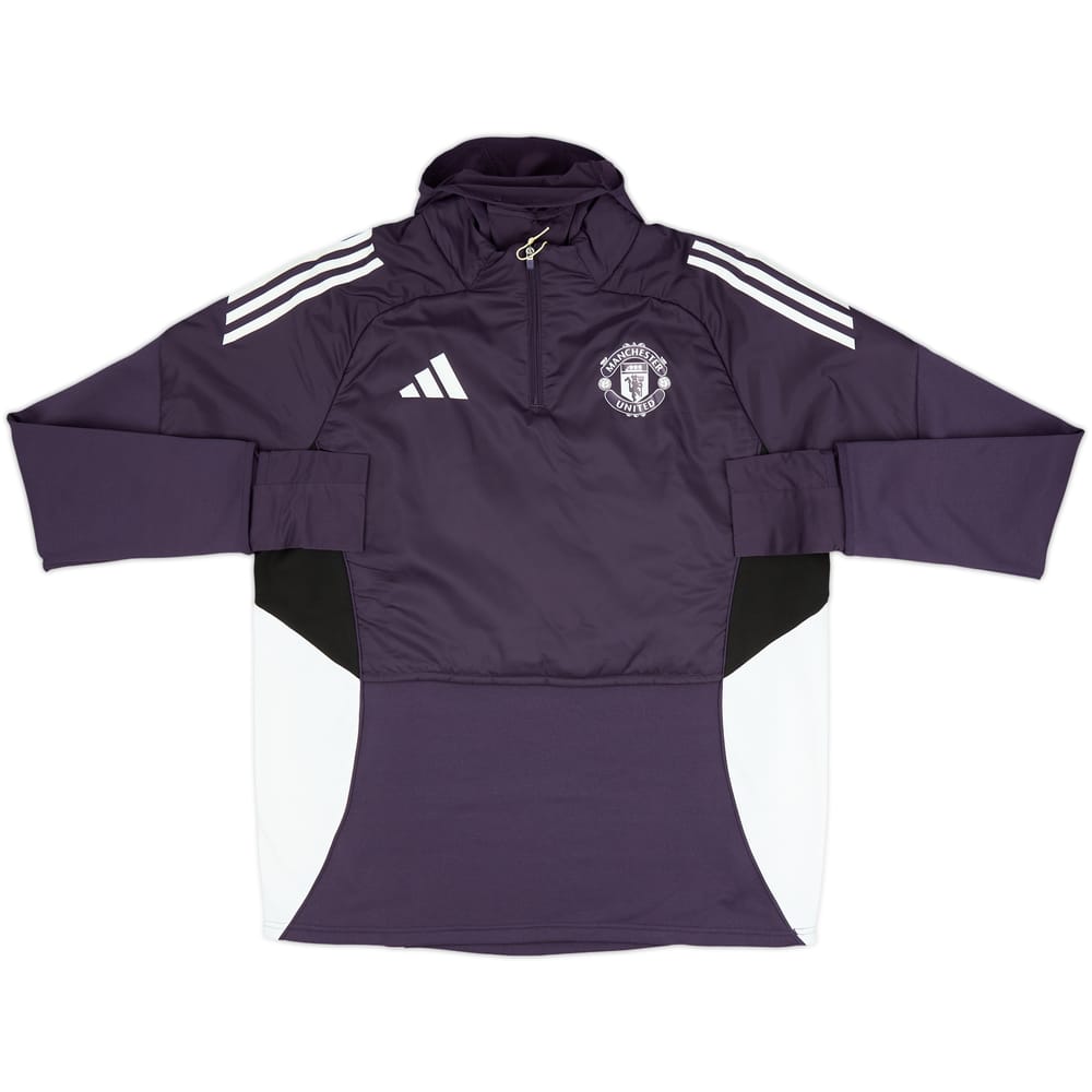 2025-26 Manchester United adidas 1/4 Zip Winterized Top