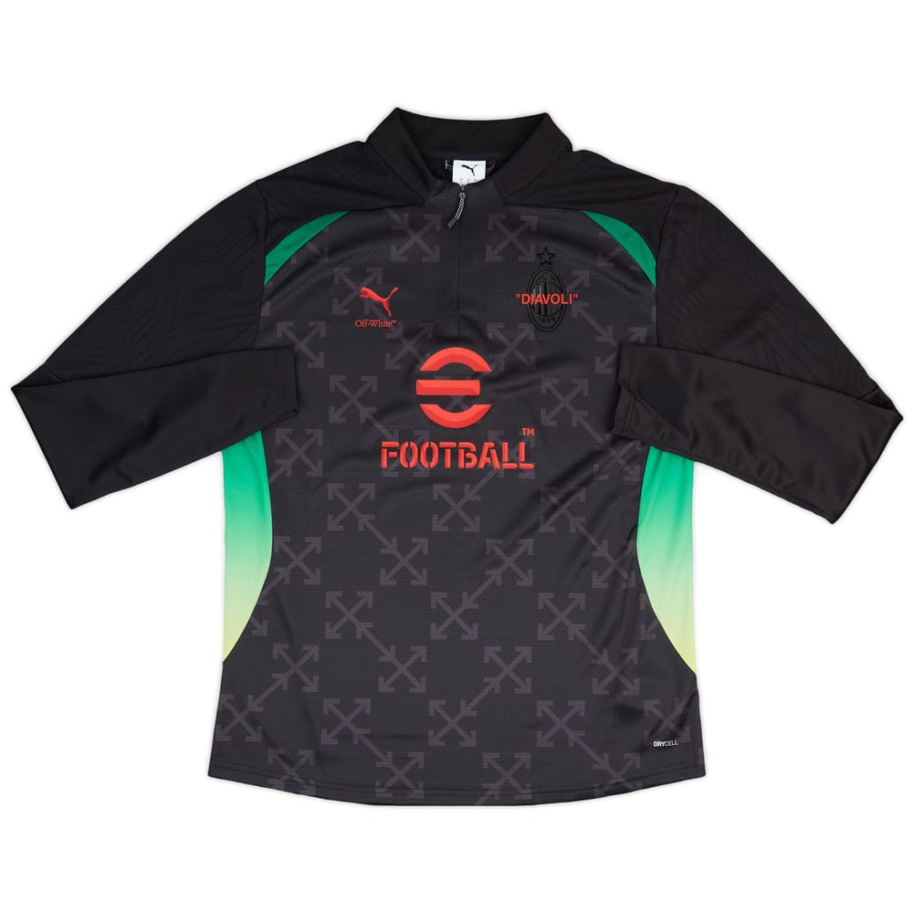 2024-25 AC Milan Puma x Off-White 1/4 Zip Pre-Match Top