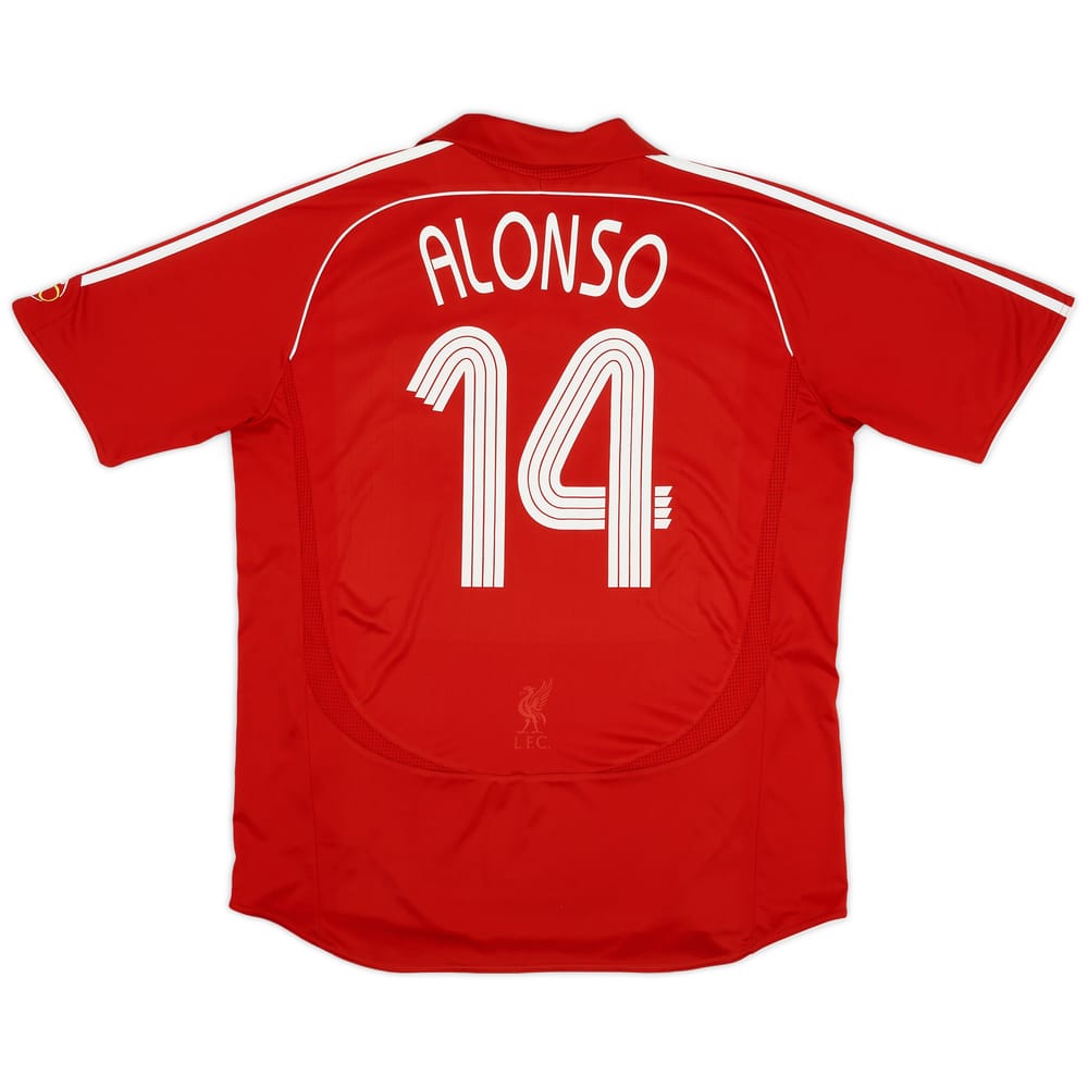 2006-08 Liverpool Home Shirt Alonso #14 - 8/10 - (XL)