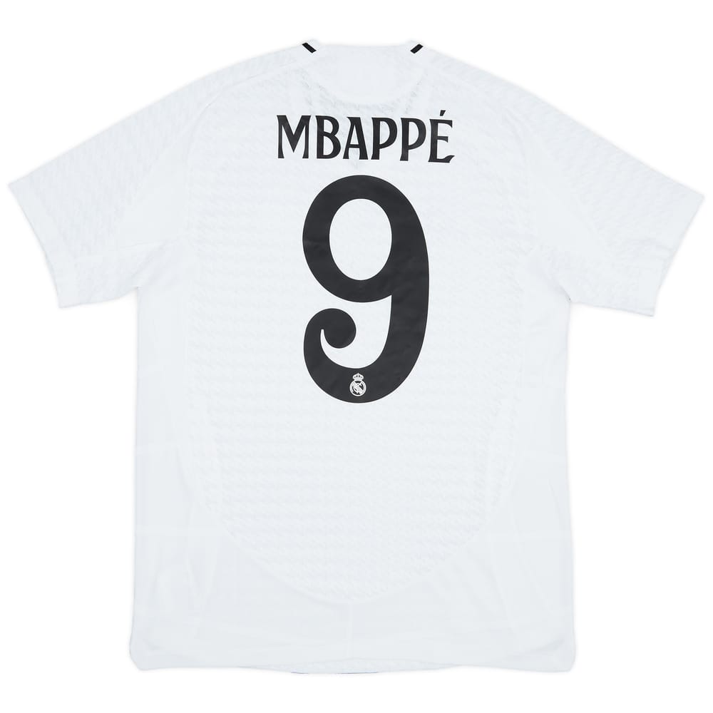 2024-25 Real Madrid Authentic Home Shirt Mbappe #9 - 10/10 - (M)