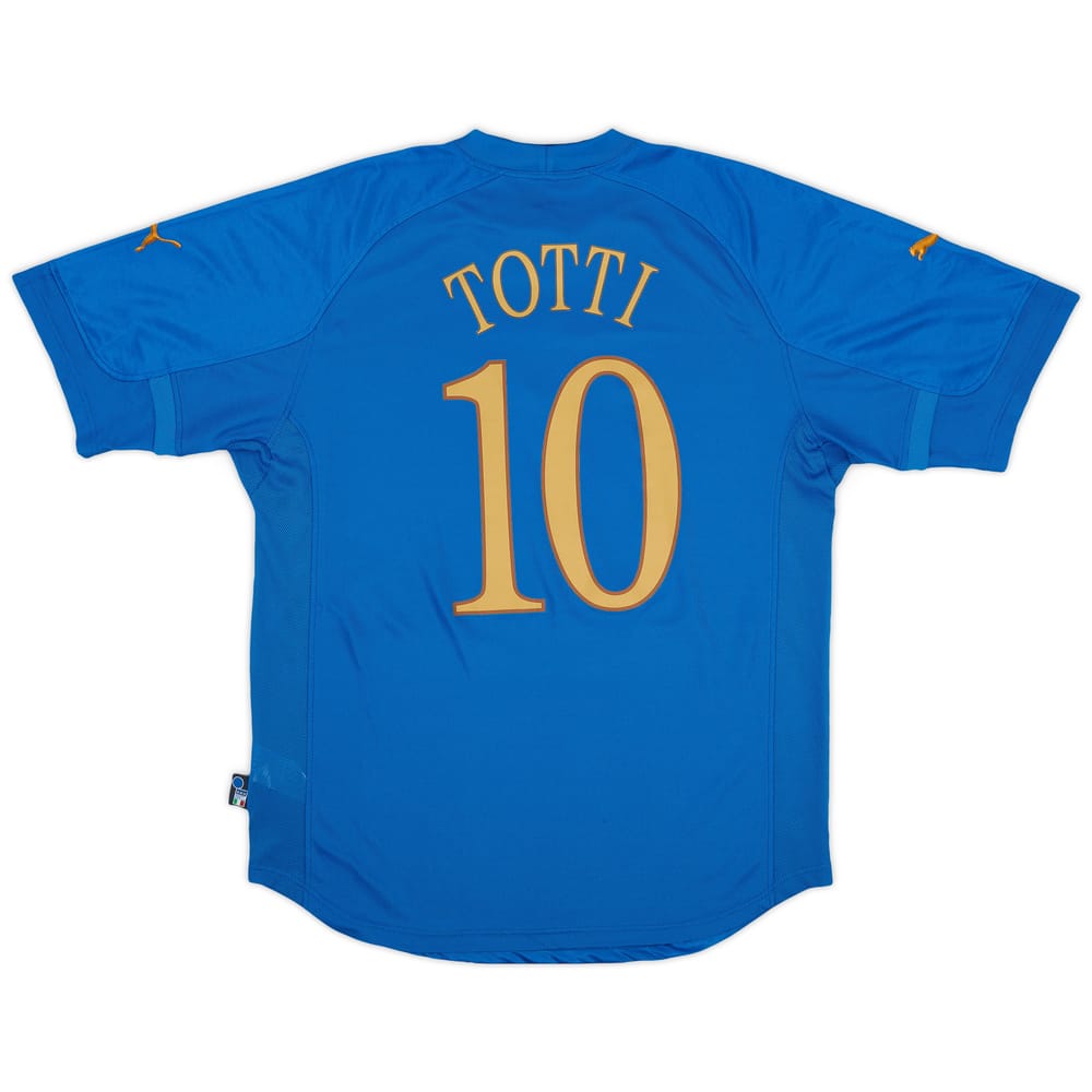 2004-06 Italy Home Shirt Totti #10 - 7/10 - (L)