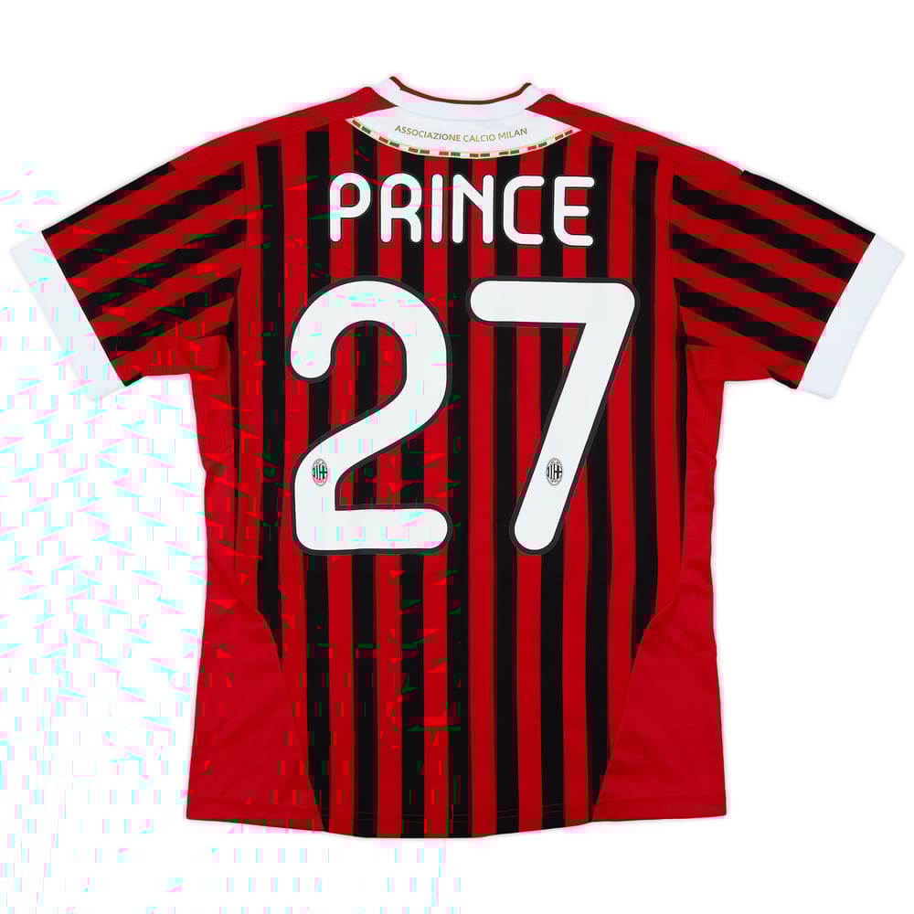 2011-12 AC Milan Home Shirt Prince #27 - 8/10 - (L.Boys)