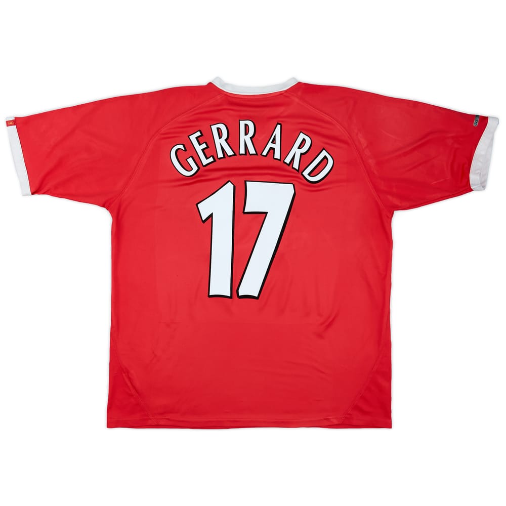 2001-03 Liverpool CL Shirt Gerrard #17 - 4/10 - (XL)