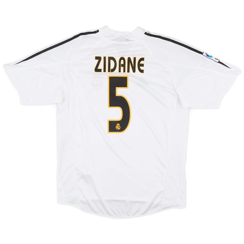 2004-05 Real Madrid Home Shirt Zidane #5 - 8/10 - (M)