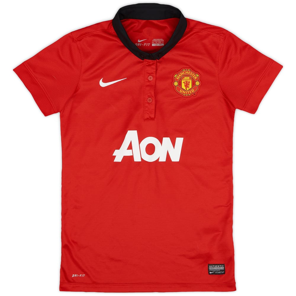 2013-14 Manchester United Home Shirt - 8/10 - (XS Women's)