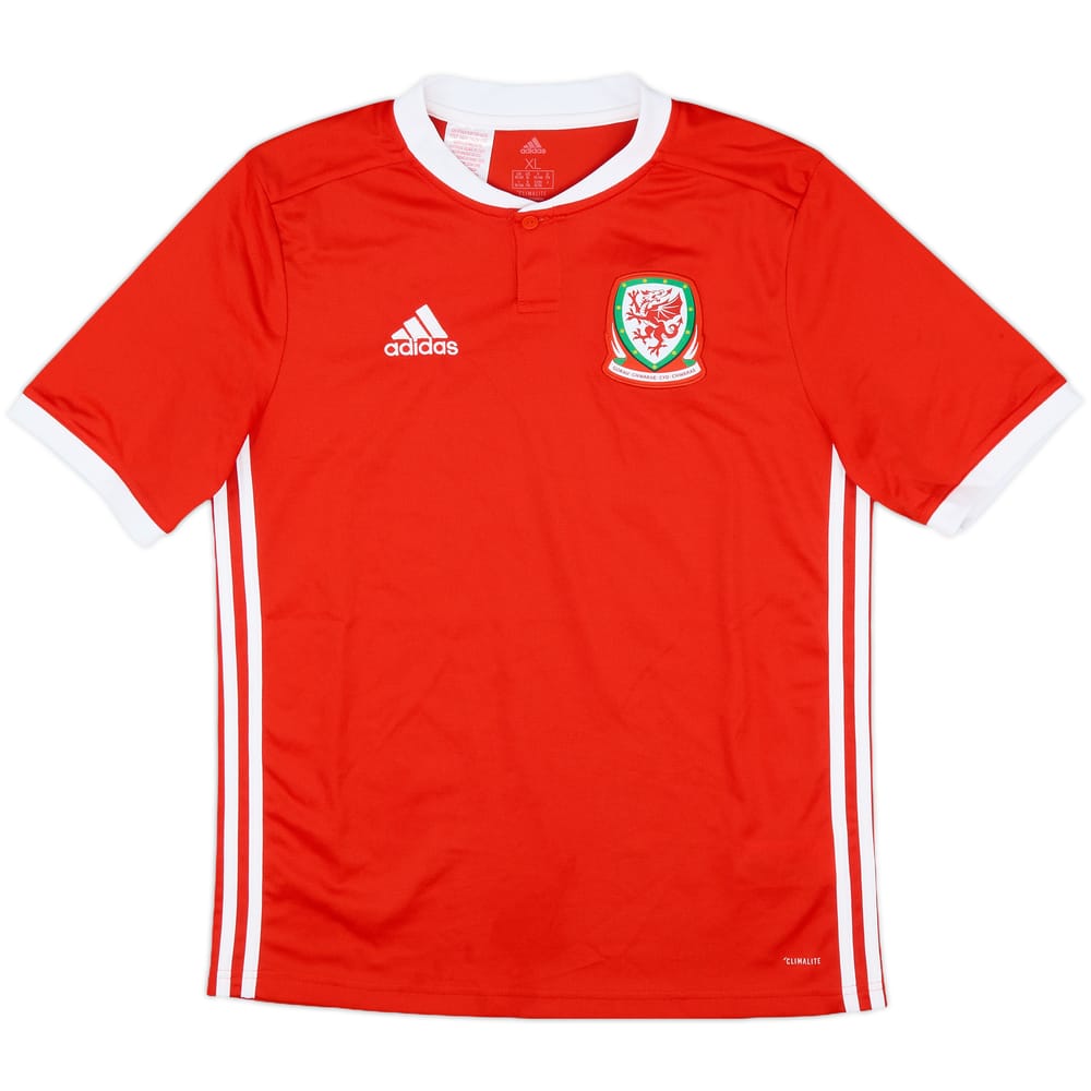 2018-19 Wales Home Shirt - 9/10 - (XL.Boys)