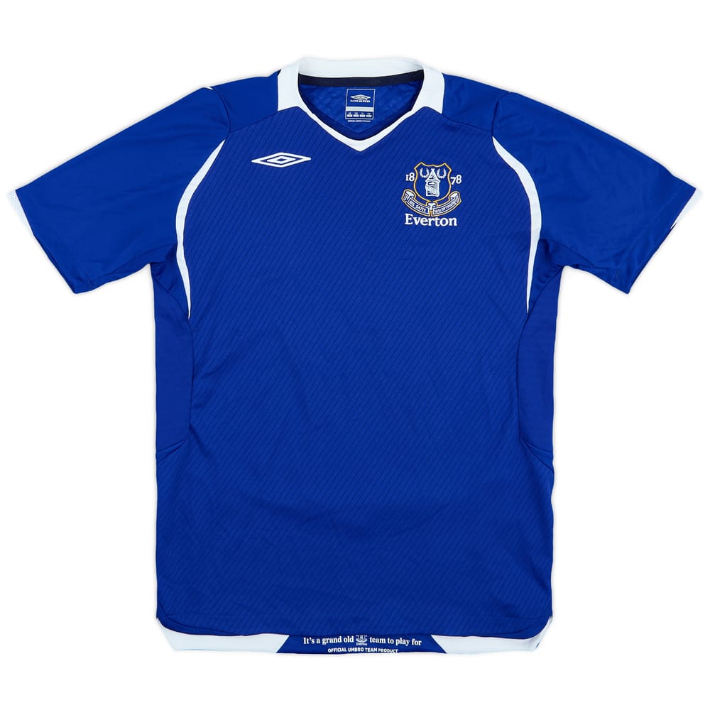 2008-09 Everton Home Shirt - 9/10 - (L.Boys)