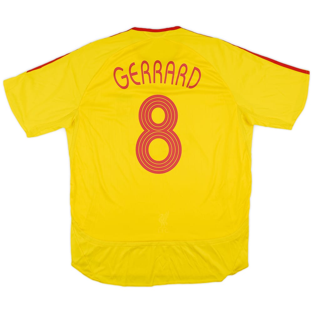 2006-07 Liverpool Away Shirt Gerrard #8 - 5/10 - (XL)