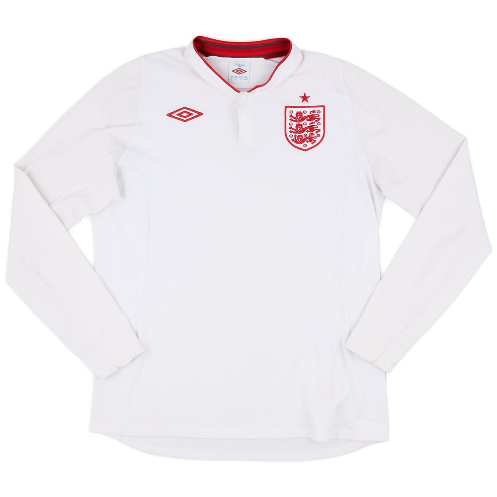 2012-13 England Home L/S Shirt - 5/10 - (L)