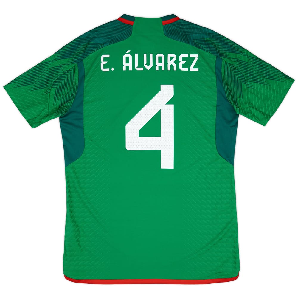 2022-23 Mexico Authentic Home Shirt E.Alvarez #4