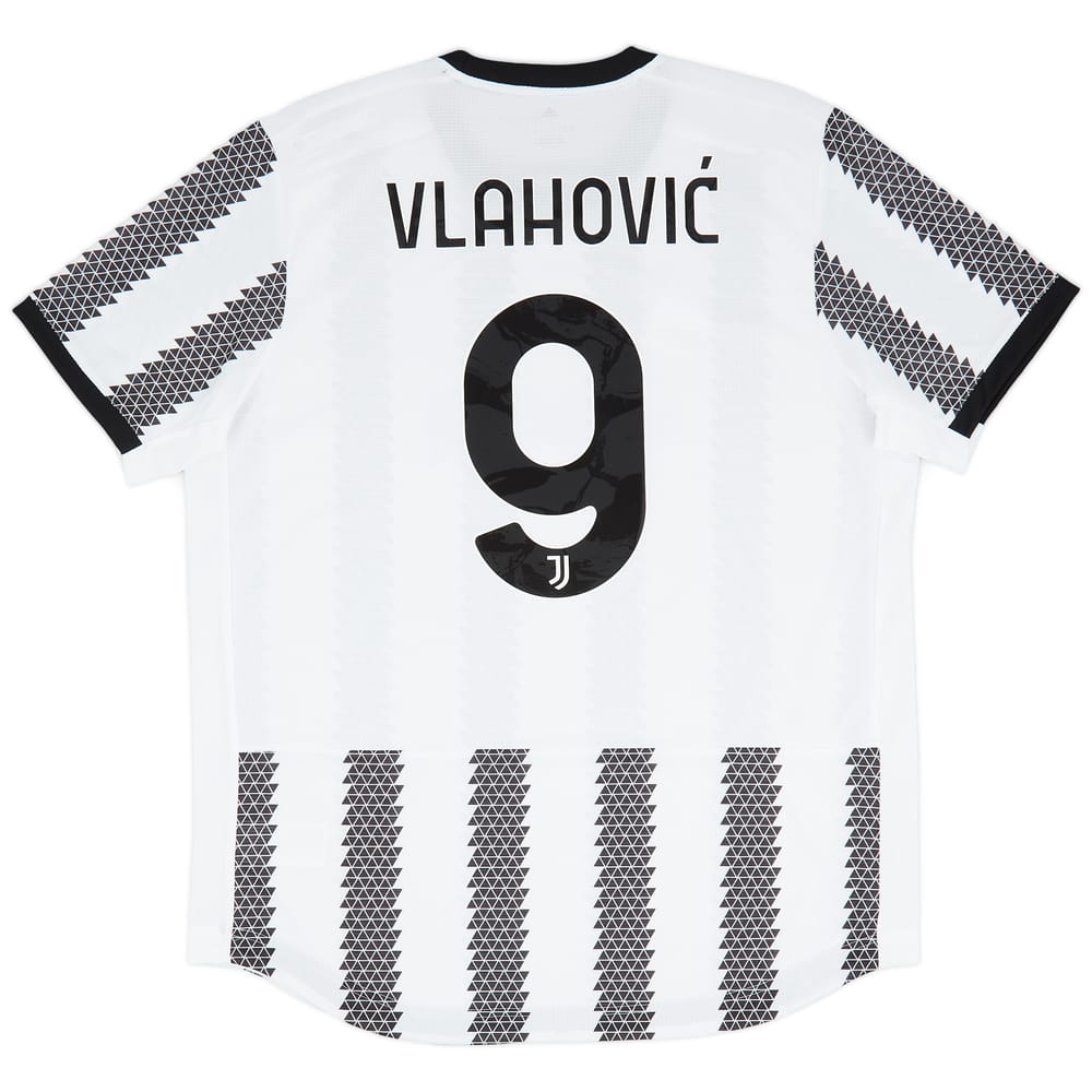 2022-23 Juventus Authentic Home Shirt Vlahovic #9