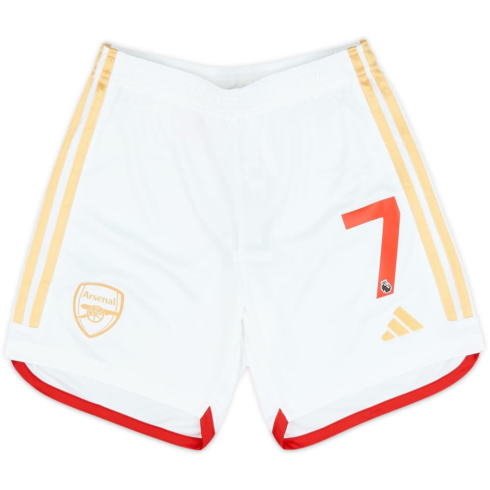 2023-24 Arsenal Home Shorts #7 (Saka) - (S.Kids)