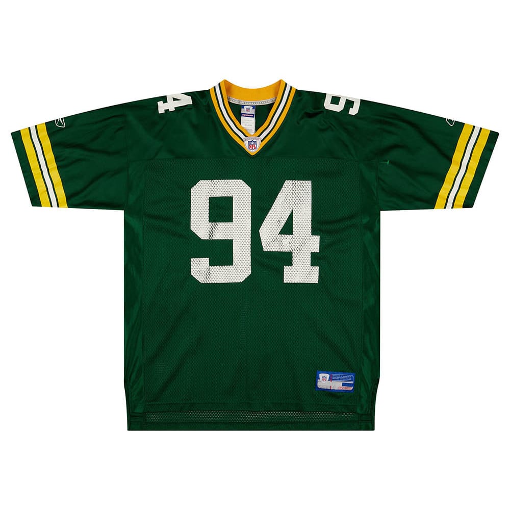 2002-04 Green Bay Packers Gbaja-Biamila #94 Reebok On Field Jersey (Home) XL