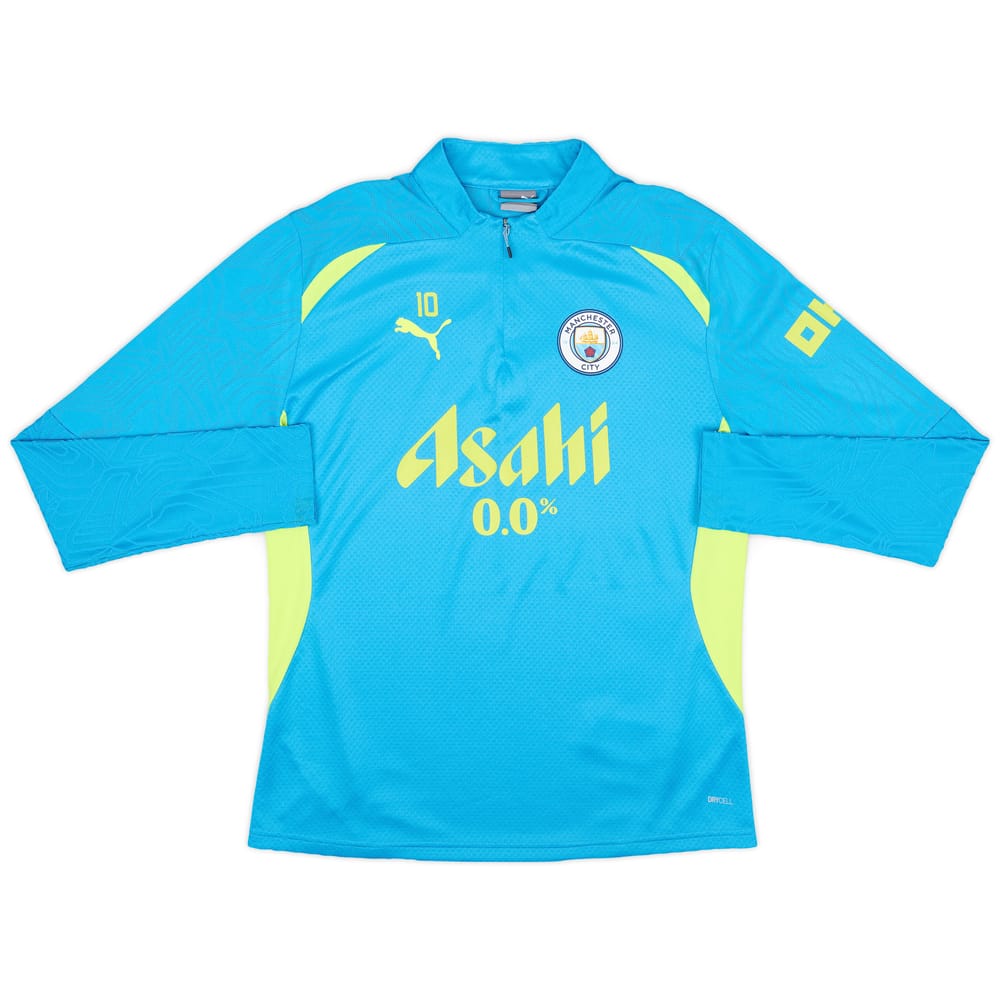 2024-25 Manchester City Player Issue 1/4 Zip Training Top #10 (Grealish) - 9/10 - (M)