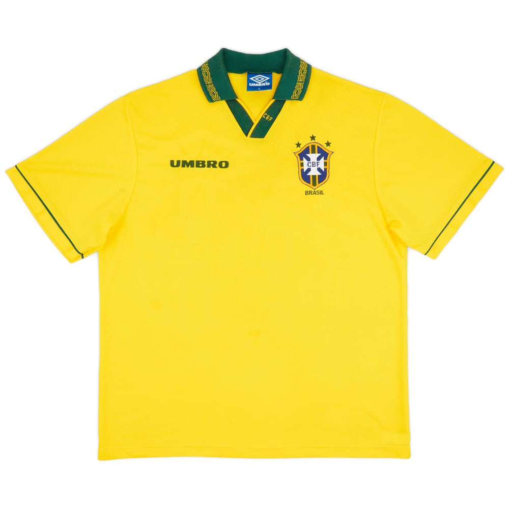 1993-94 Brazil Home Shirt - 9/10 - (XL)