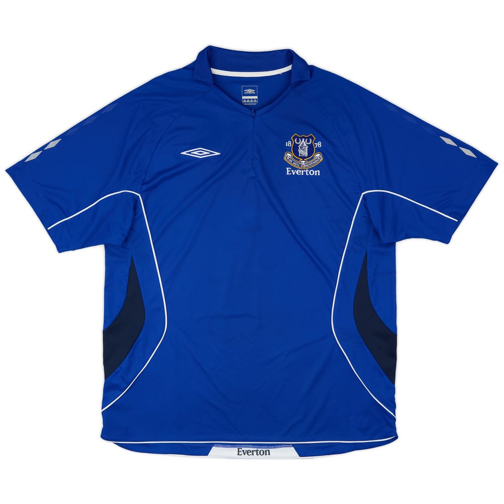 2008-09 Everton Umbro 1/4 Zip Training Shirt - 8/10 - (XXL)