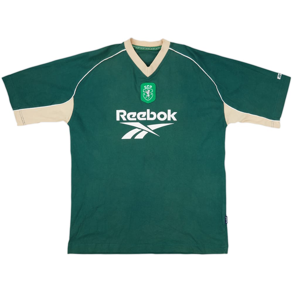 2000-01 Sporting CP Reebok Cotton Tee - 7/10 - (L)