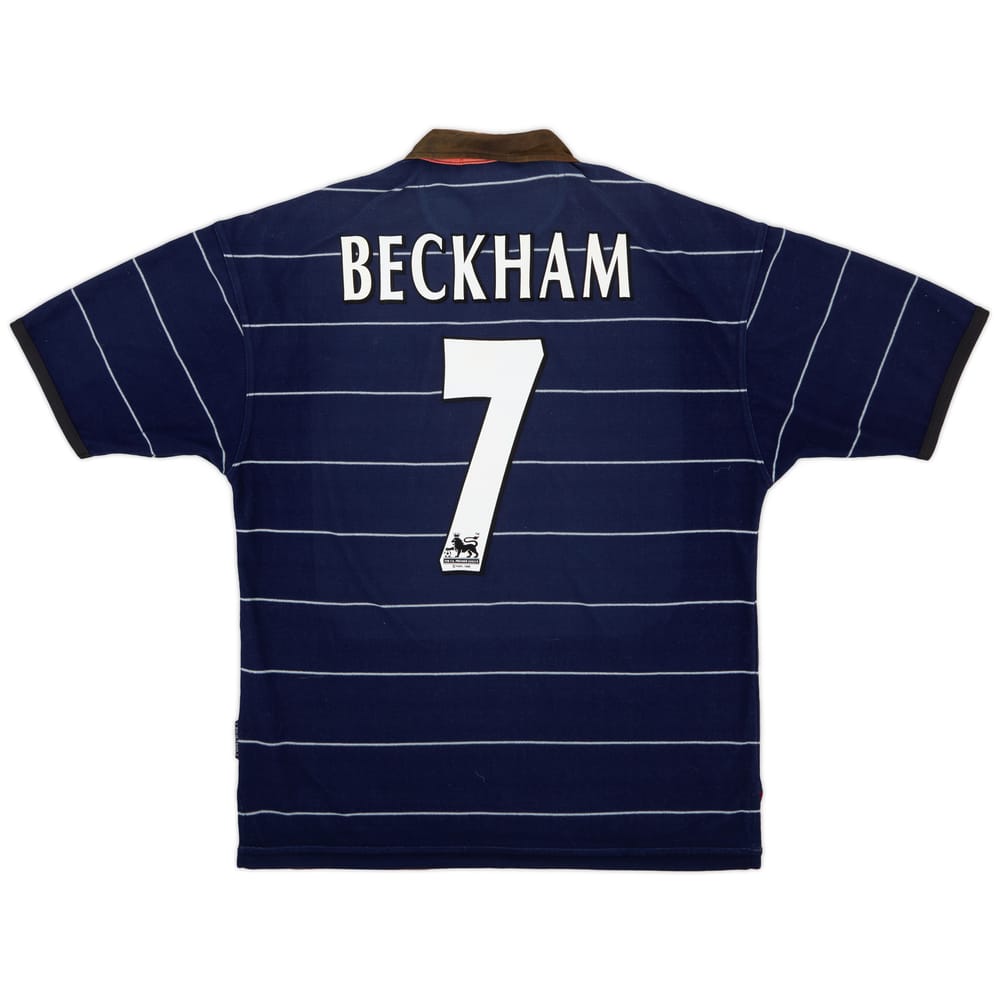 1999-00 Manchester United Away Shirt Beckham #7 - 6/10 - (M)