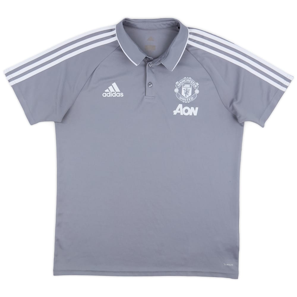 2017-18 Manchester United adidas Polo Shirt - 7/10 - (L)