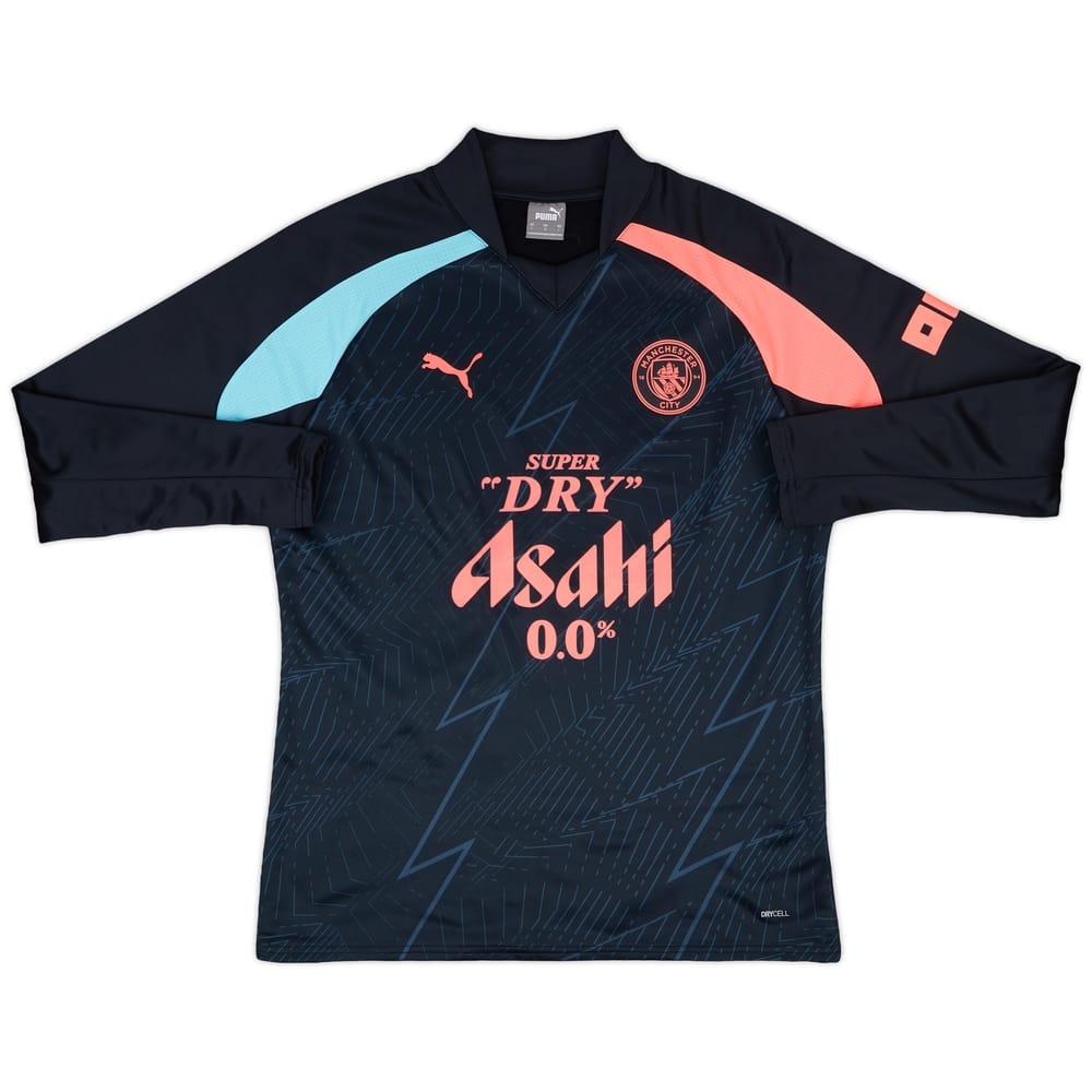 2023-24 Manchester City Player Issue Pre-Match Sweat Top - As New