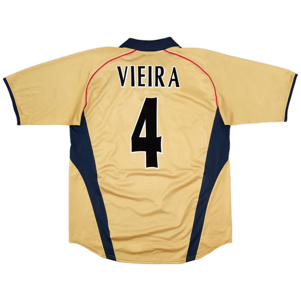 2001-02 Arsenal Away Shirt Vieira #4 - 8/10 - (L)