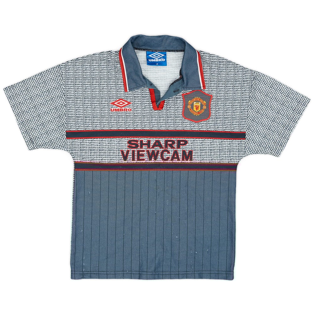 1995-96 Manchester United Away Shirt - 8/10 - (L.Boys)