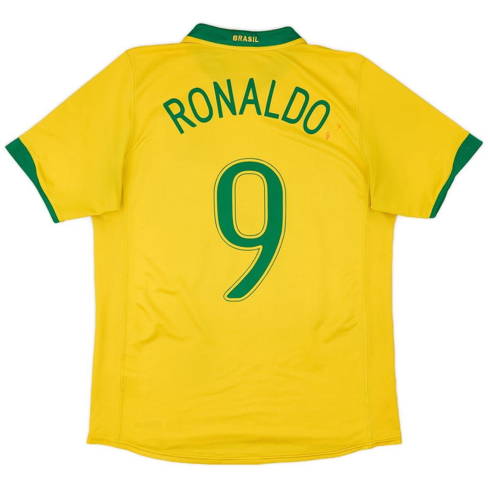 2006-08 Brazil Home Shirt Ronaldo #9 - 5/10 - (M)