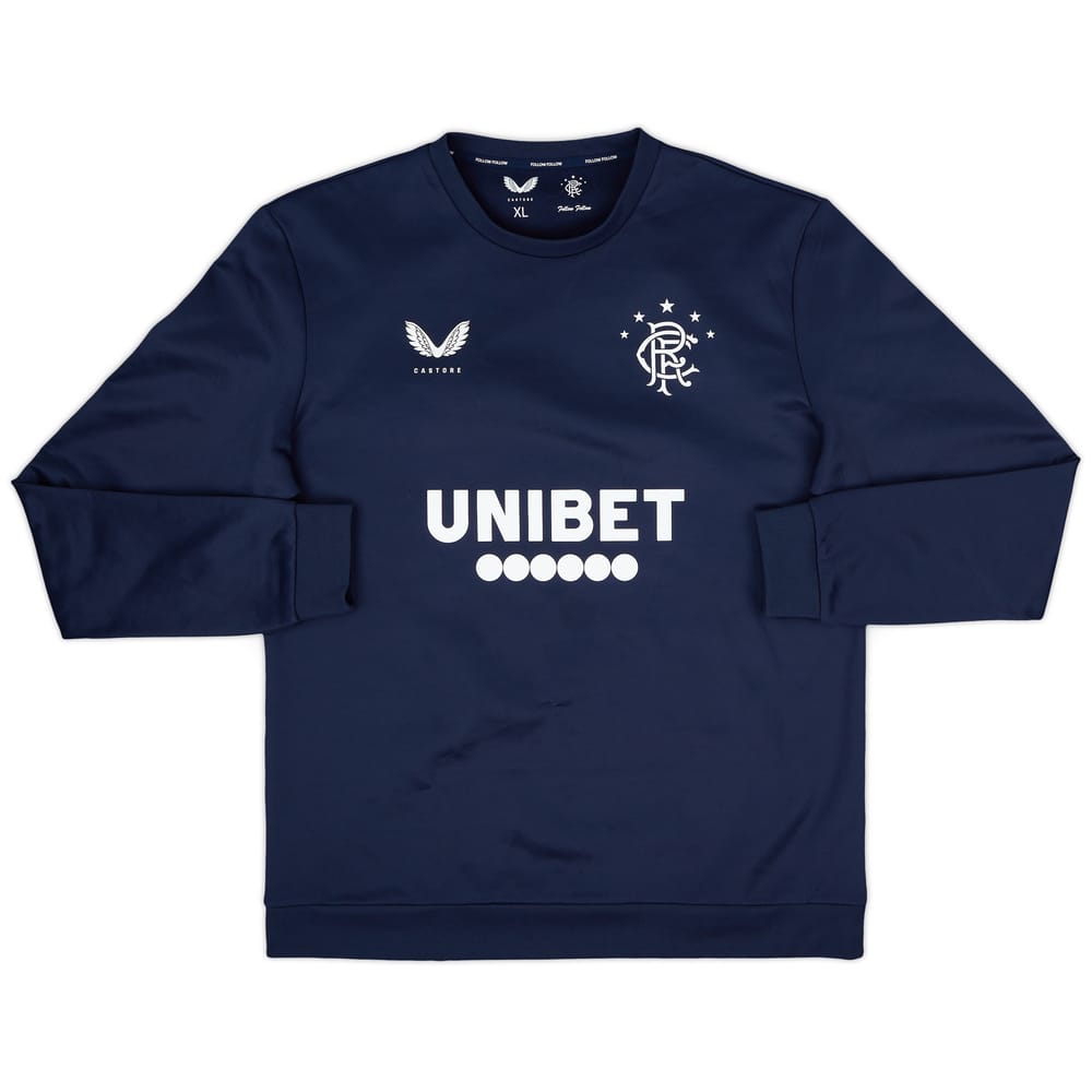 2020-21 Rangers Castore Sweat Top - 9/10 - (XL)