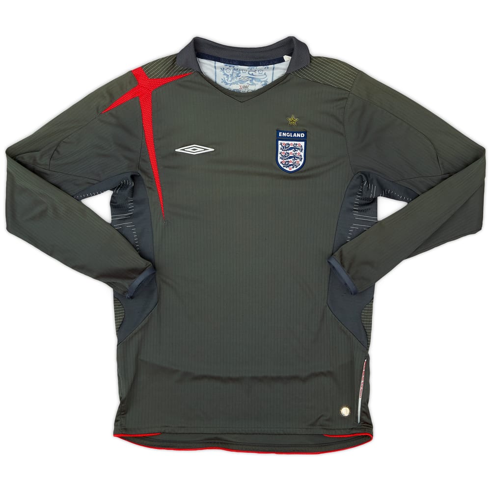 2006-08 England GK L/S Shirt - 9/10 - (L.Boys)