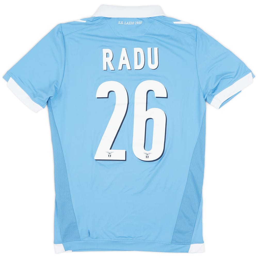 2014-15 Lazio Match Issue Home Shirt Radu #26
