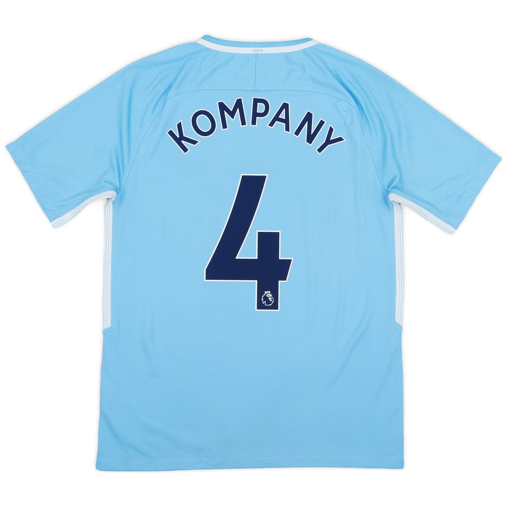 2017-18 Manchester City Home Shirt Kompany #4 - 9/10 - (M)