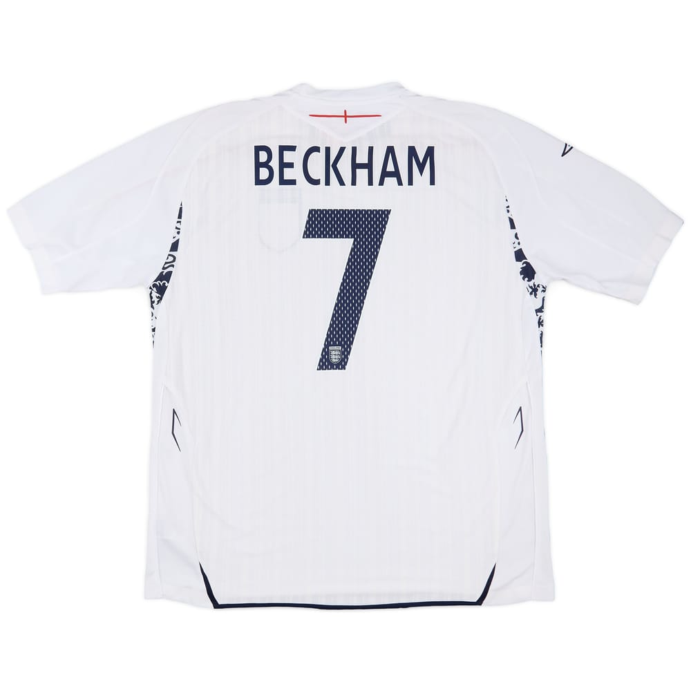 2007-09 England Home Shirt Beckham #7 (XXL)