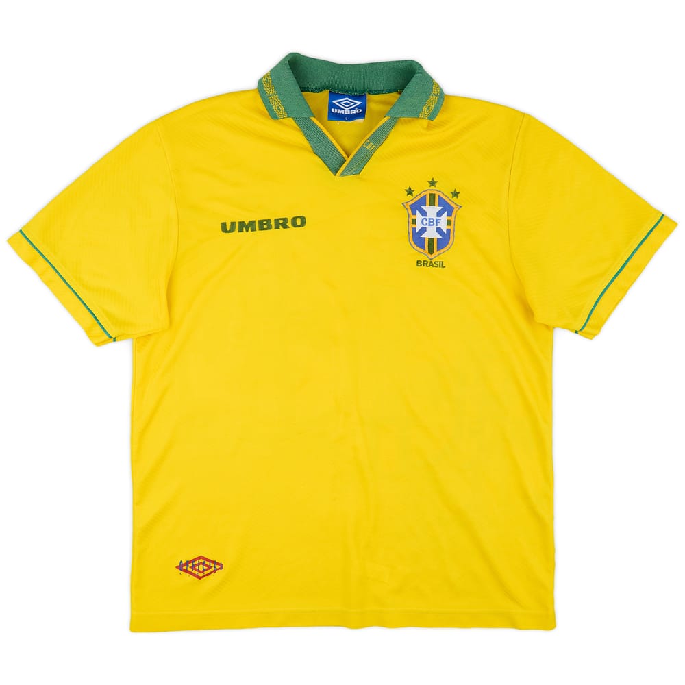 1993-94 Brazil Home Shirt - 6/10 - (L)