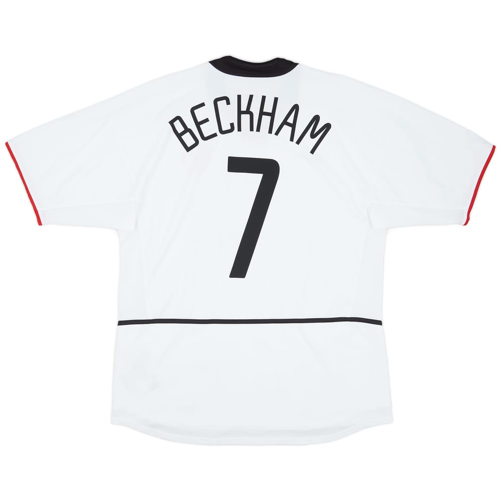 2002-03 Manchester United Away Shirt Beckham #7 - 9/10 - (L)