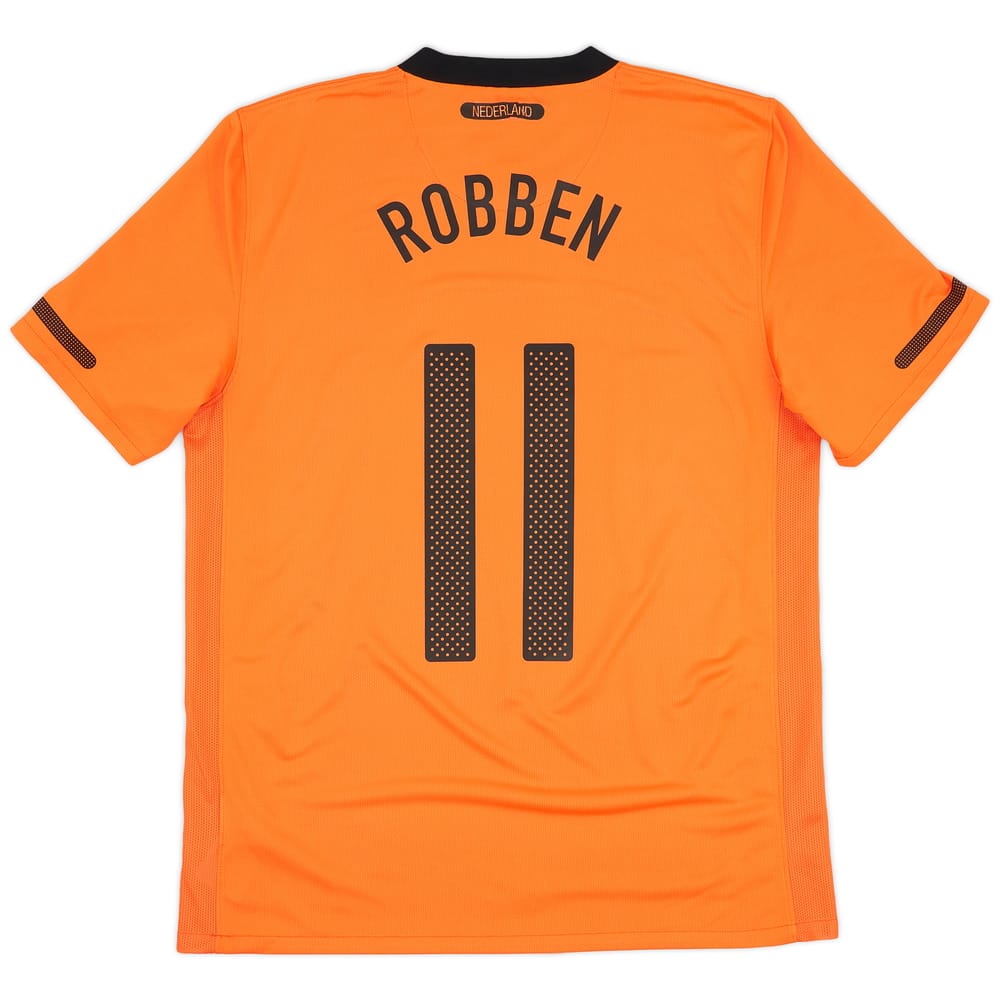 2010-11 Netherlands Home Shirt Robben #11 - 9/10 - (M)