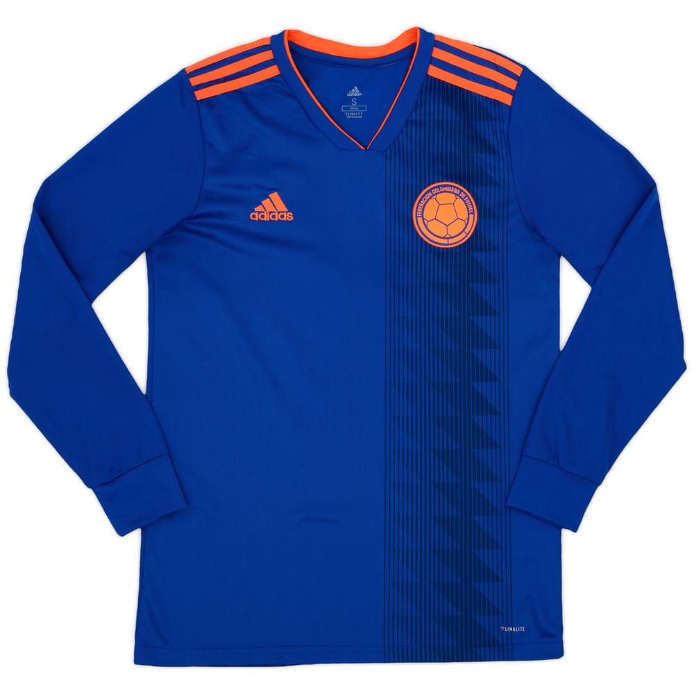 2018-19 Colombia Away L/S Shirt - 9/10 - (S)