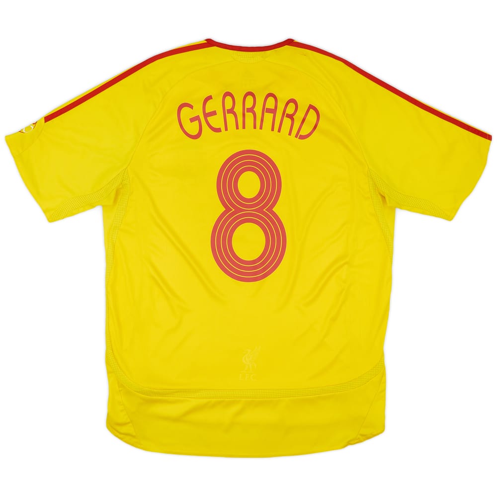 2006-07 Liverpool Away Shirt Gerrard #8 - 6/10 - (L)