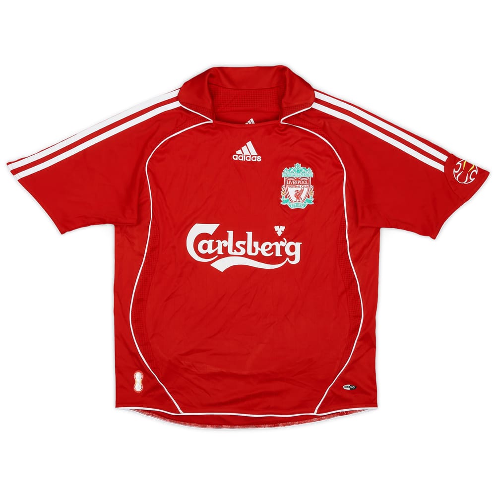 2006-08 Liverpool Home Shirt - 9/10 - (L.Boys)