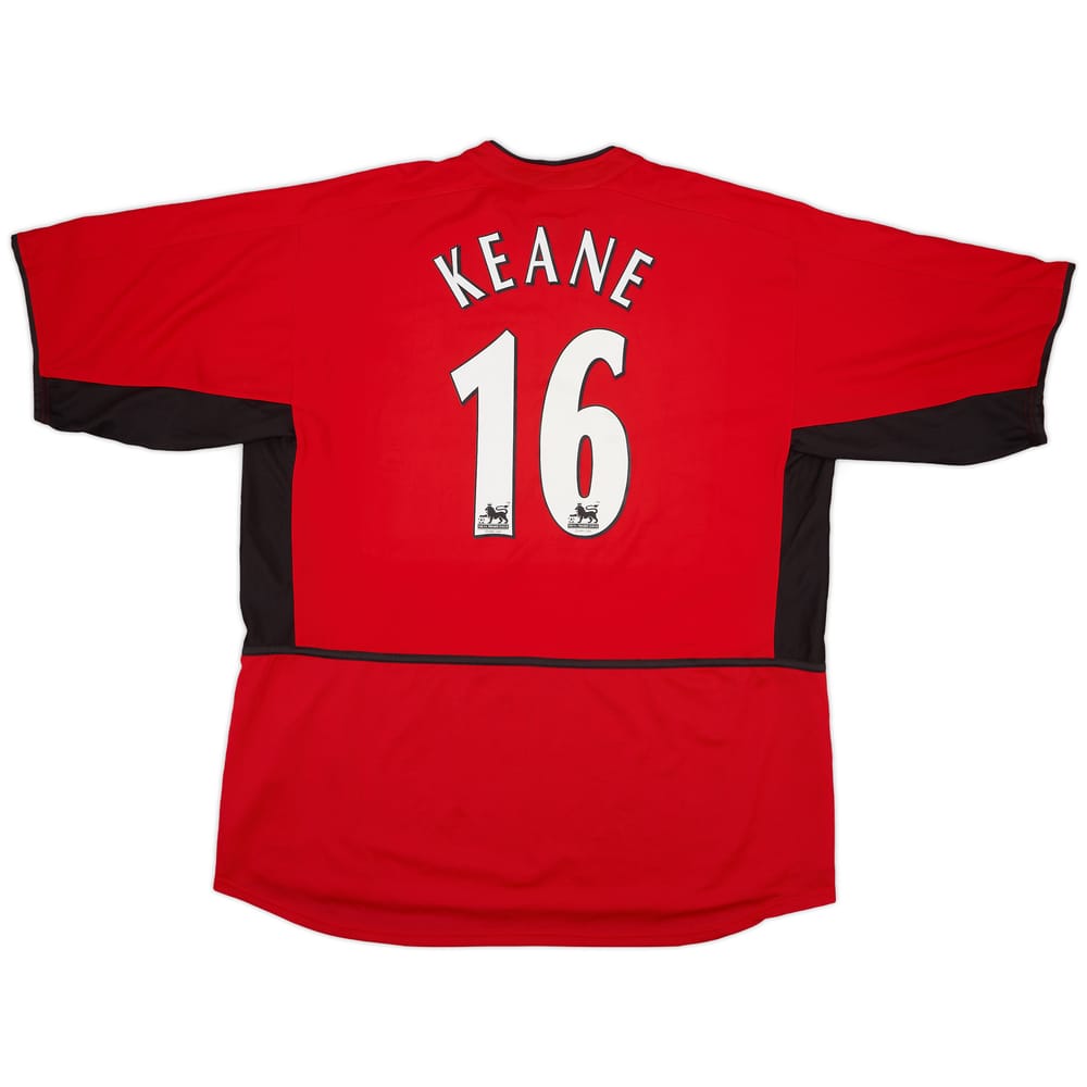 2002-04 Manchester United Home Shirt Keane #16 (XXL)