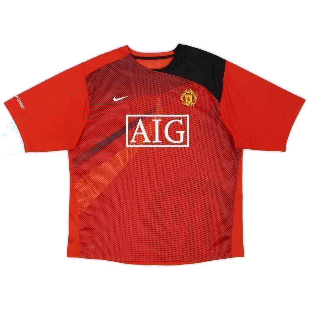 2008-09 Manchester United Nike Training Shirt - 8/10 - (XL)