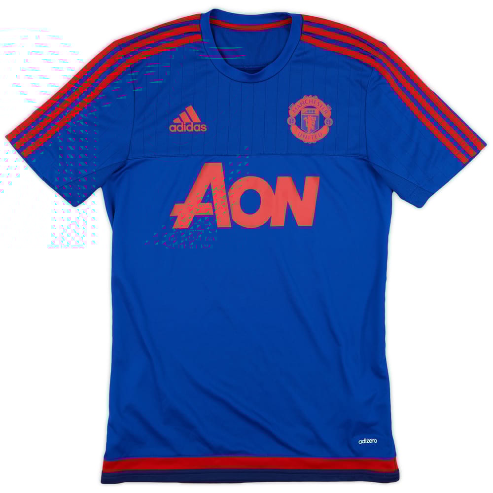 2015-16 Manchester United adizero Training Shirt - 9/10 - (S)