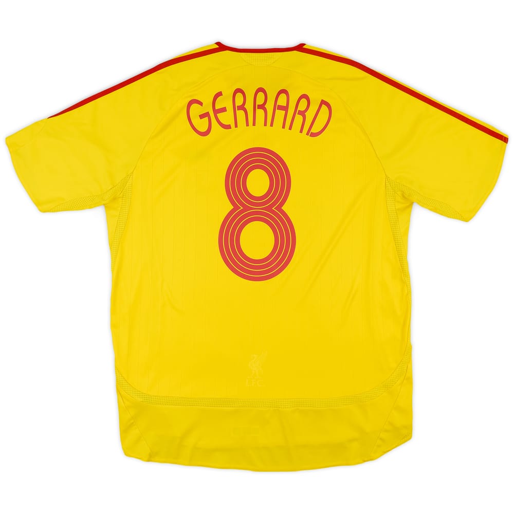 2006-07 Liverpool Away Shirt Gerrard #8 - 6/10 - (L)