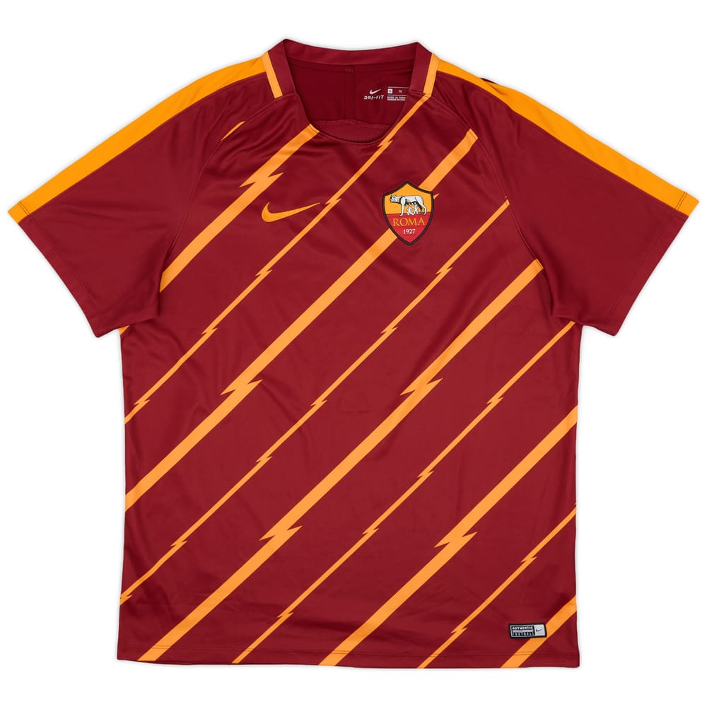 2017-18 Roma Nike Training Shirt - 9/10 - (XL)