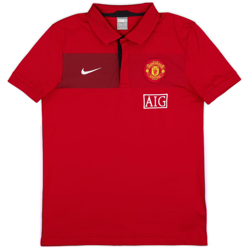 2009-10 Manchester United Nike Polo Shirt - 9/10 - (M)