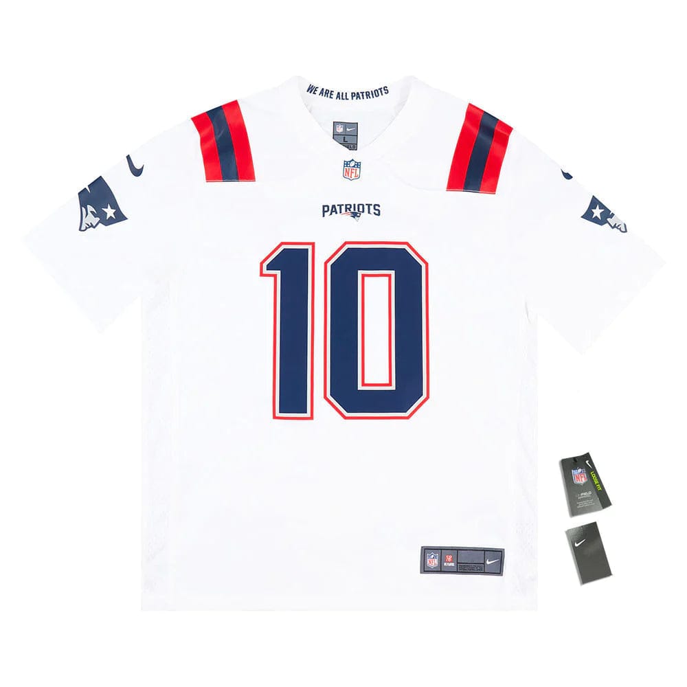 2021-22 New England Patriots Jones #10 Nike Game Jersey (Away) XL - W/Tags