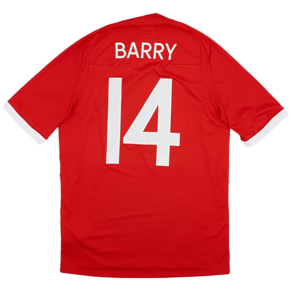 2010-11 England Away Shirt Barry #14 - 7/10 - (M)